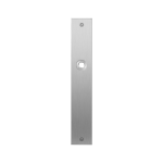 GPF1100.27L/R plaatschild rechthoekig blind links-/ rechtsdraaiend RVS geborsteld