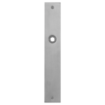 GPF1100.27L/R plaatschild rechthoekig links-/ rechtsdraaiend RVS geborsteld