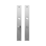 GPF1100.28 plaatschild rechthoekig WC57/5 normale knop RVS geborsteld