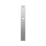 GPF1100.28L/R plaatschild rechthoekig blind links-/ rechtsdraaiend RVS geborsteld