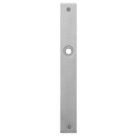 GPF1100.28L/R plaatschild rechthoekig links-/ rechtsdraaiend RVS geborsteld