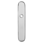 GPF1100.60 langschild afgerond WC55/8 normale knop RVS gepolijst