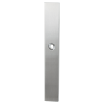 GPF1100.75 langschild XL rechthoekig WC55/8 grote knop RVS geborsteld