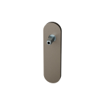 GPF1110.A3.411 kortschild afgerond BB72 Mocca blend met vastgelaste knopvastzetter