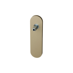 GPF1110.A4 kortschild afgerond Champagne blend met vastgelaste knopvastzetter