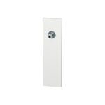 GPF1115.62.432 kortschild rechthoekig PC55 wit met vastgelaste knopvastzetter