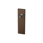 GPF1115.A2.400 kortschild rechthoekig blind Bronze blend met vastgelaste knopvastzetter
