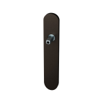 GPF1120.A1.411 langschild afgerond BB72 Dark blend met vastgelaste knopvastzetter