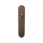 GPF1120.A2.442 langschild afgerond PC72 Bronze blend met vastgelaste knopvastzetter