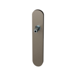 GPF1120.A3.401 langschild afgerond BB56 Mocca blend met vastgelaste knopvastzetter
