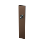 GPF1125.A2.442 langschild rechthoekig PC72 Bronze blend met vastgelaste knopvastzetter