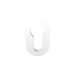 GPF1140.62 Minimalistische cilinderrozet 42x28x1,5mm Wit