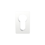 GPF1142.62 Minimalistische cilinderrozet 42x28x1,5mm Wit