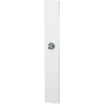 GPF1175.62.400 langschild XL rechthoekig blind wit met vastgelaste knopvastzetter