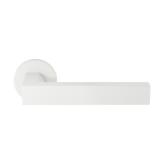 GPF1304.62-00 Tapu deurkruk op ronde rozet wit, 50x8mm