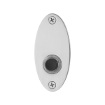 GPF9826.43 RVS deurbel ovaal 80x38x2 mm RVS gepolijst