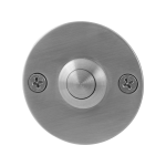 GPF9827.06 voordeurbel rond 50x2 mm RVS geborsteld