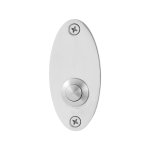 GPF9827.43 voordeurbel ovaal 80x38x2 mm RVS gepolijst