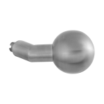 GPF9853.09 RVS mat verkropte kogelknop 55mm t.b.v. veiligheidsschilden vast