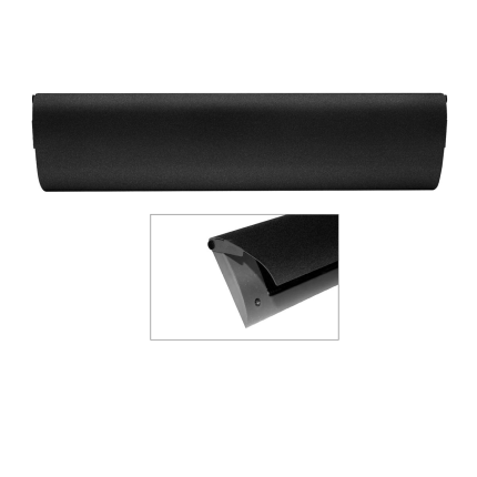 CC Tochtklep zwart 86x345mm