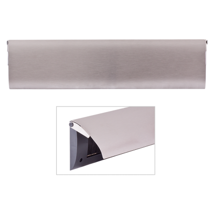 CC Tochtklep met RVS klep 86x345mm