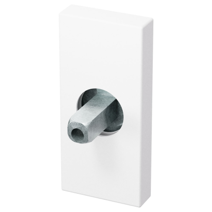 GPF1101.62 rechth.rozet met knopv. wit