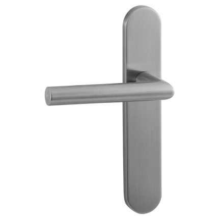 GPF115VS2L/R RVS deurkruk op langschild