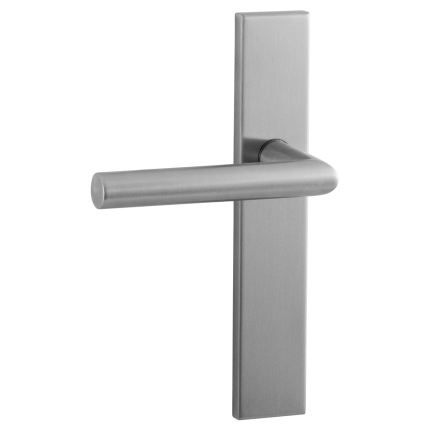 GPF115VS3L/R RVS deurkruk op langschild