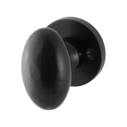GPF6250.00 smeedijz knop ovaal/ roz.VAST