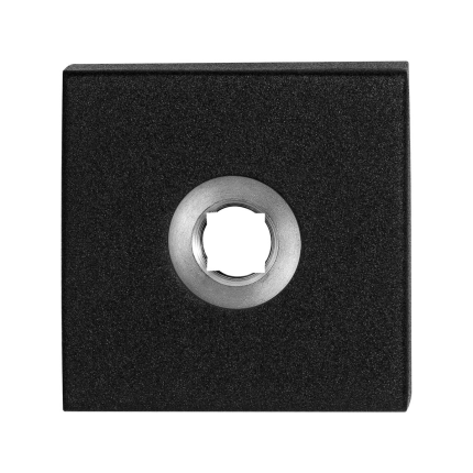 GPF8100.02 zwart vierk. rozet 50x50x8mm
