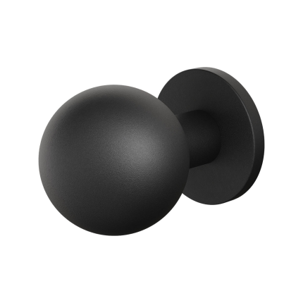 GPF8822.61 zwart kogel voordeurknop 63mm