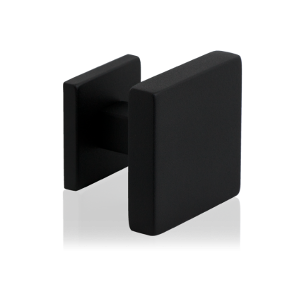 GPF8825.61zwart vierk. voordeurknop 70mm