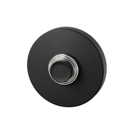 GPF8826.09 zwart deurbel rond
