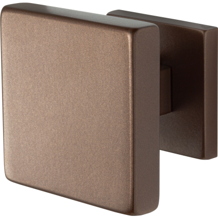 Bronze blend voordeurknop op rozet 70 mm