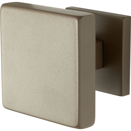 Mocca blend voordeurknop op rozet 70 mm