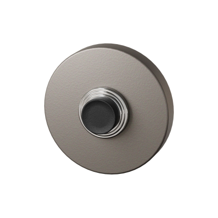 Mocca blend deurbel rond zwarte button