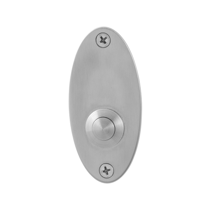 GPF9827.03 RVS deurbel ovaal 80x38x2