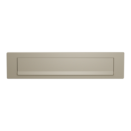 Champagne briefplaat 340x77 mm/ klep