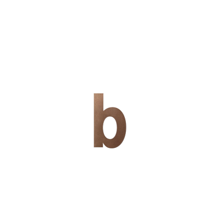 GPF9800.A2 bronze letter b/ 156 mm