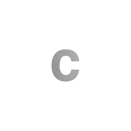GPF9800.09 RVS letter c/ 116 mm