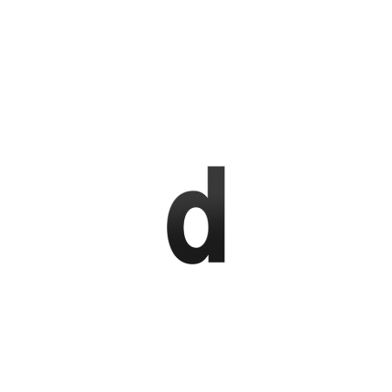 GPF9800.61 zwart letter d/ 156 mm