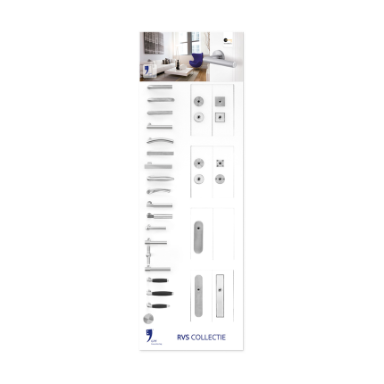 GPF CombiVari Wanddisplay RVS bord 1