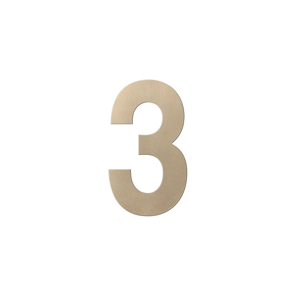 GPF9803.A4 champagne huisnummer 3/ 200mm