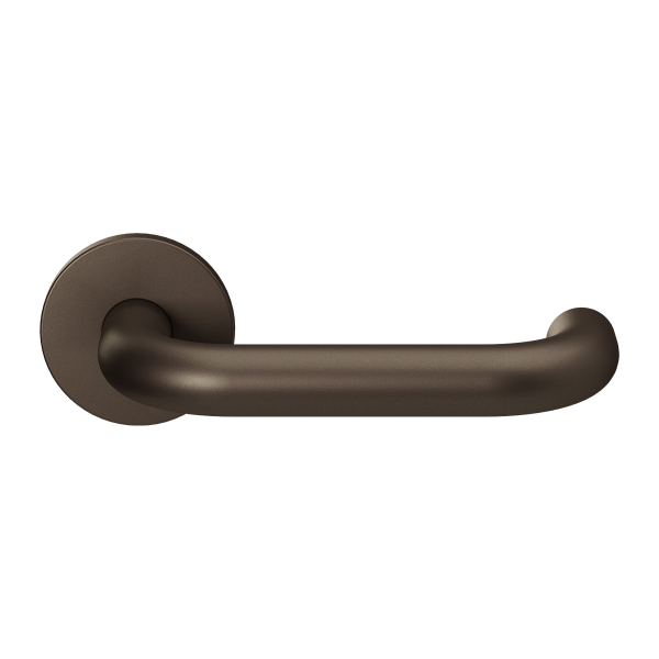 GPF105VRA1R Dark blend U-model 19mm deurkruk op rozet 53x6mm rechtswijzend