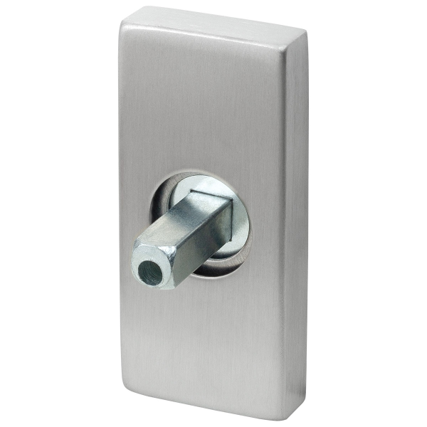 GPF1100.01 rechth.rozet met knopv. RVS