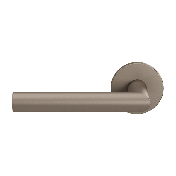 GPF115VRA3 Mocca Blend L-haaks model 19mm deurkruk op rozet 53x6mm linkswijzend