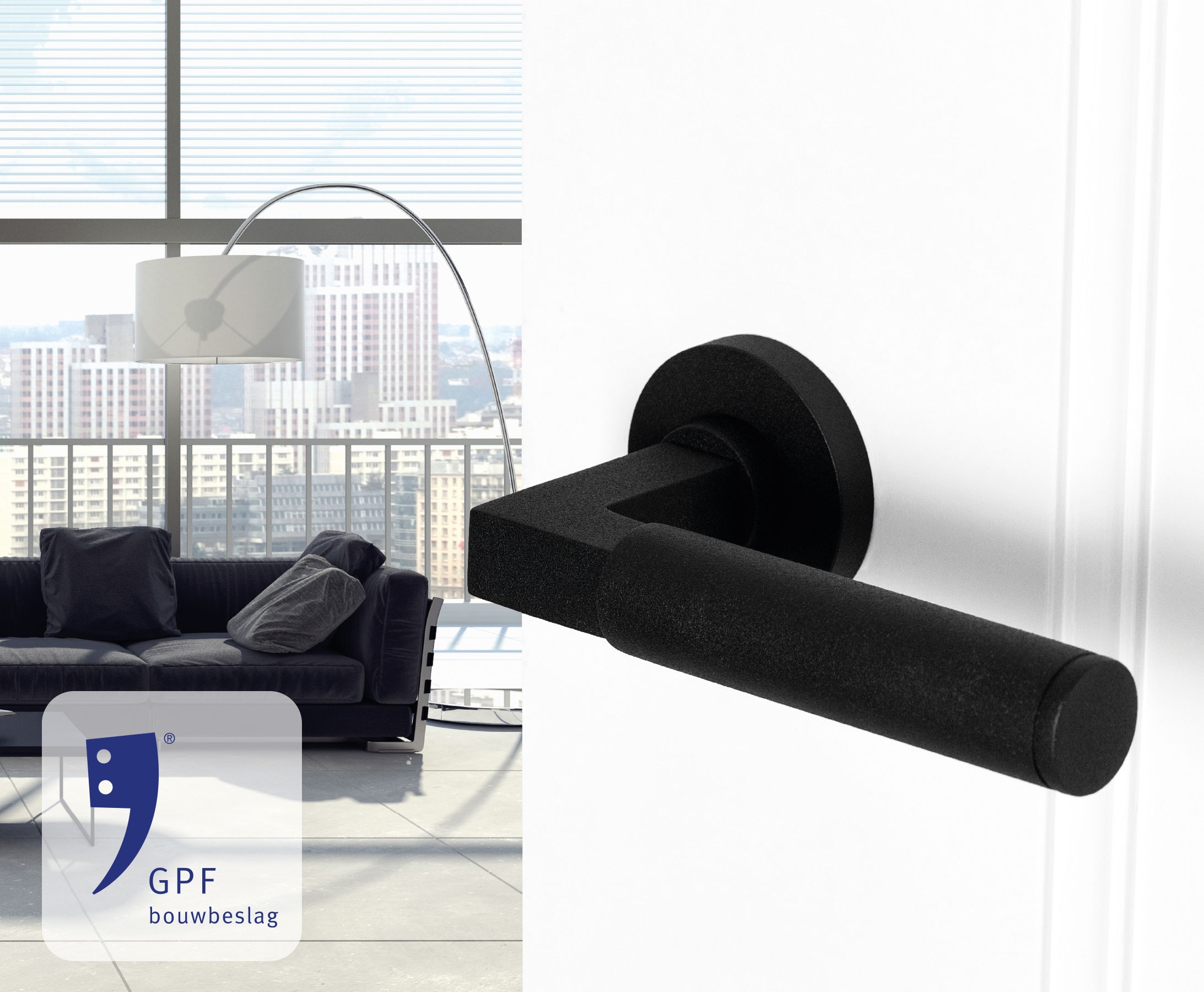 GPF bouwbeslag finish zwart sfeerafbeelding